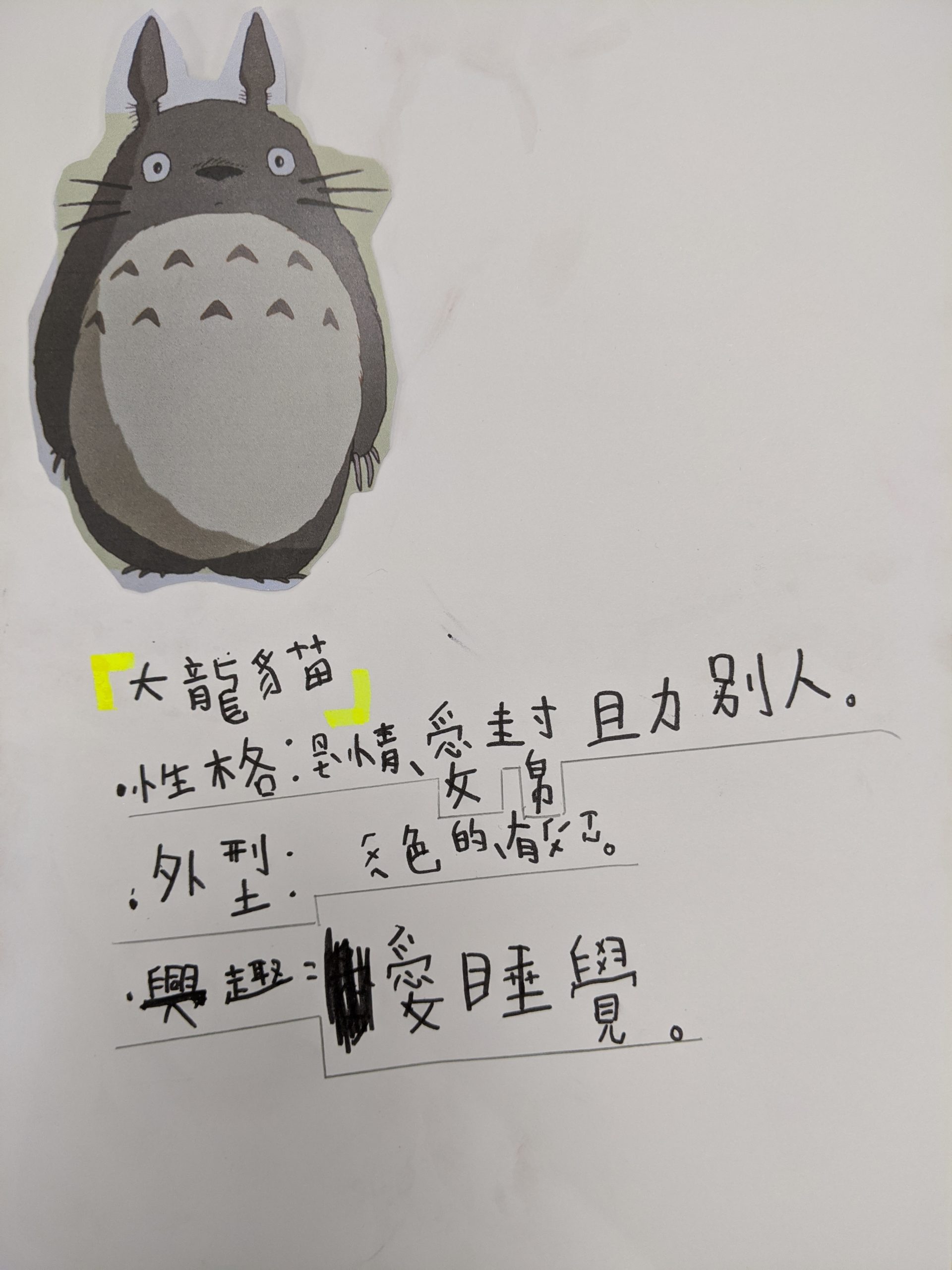 【2020 S2W5-3 專案一】我喜歡的故事主角個性是……